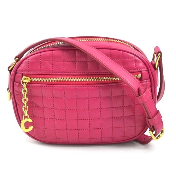 CELINE Pink Leather Shoulder Bag - Picture 1 of 5